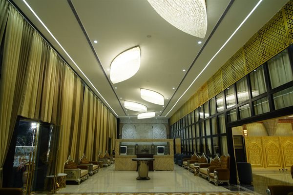 Spacious pre-function lounge corridor